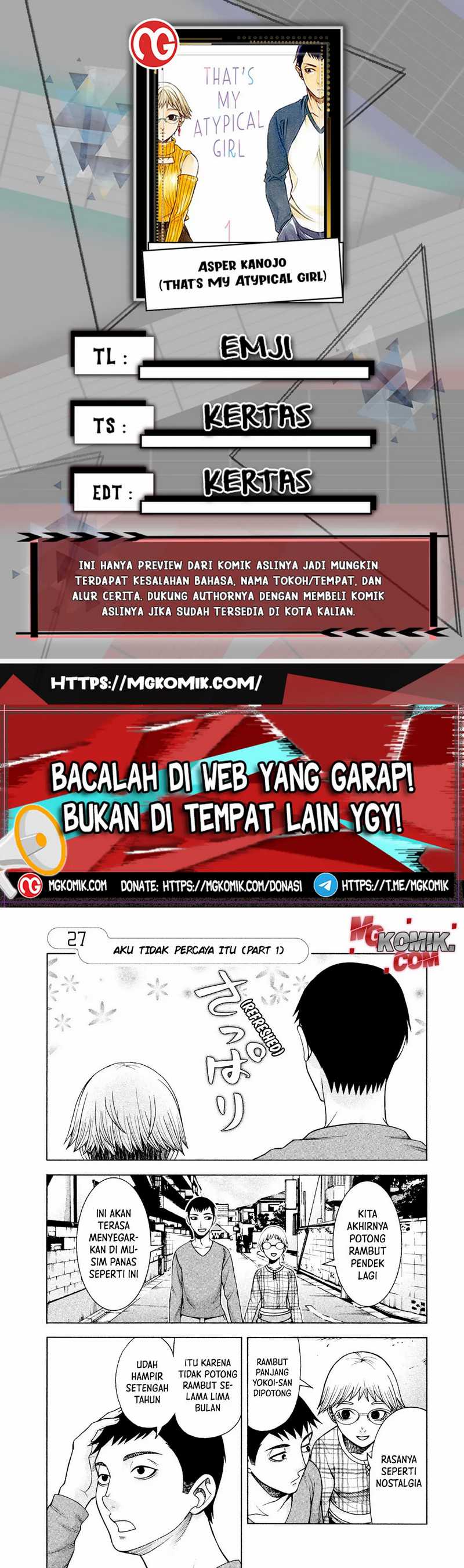 Asuperu Kanojo Chapter 27 Gambar 1